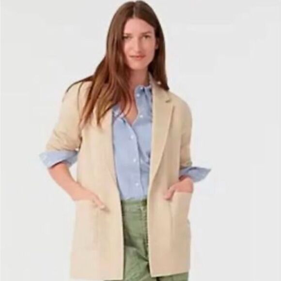 J. Crew Sophie, cream colored sweater blazer. - Picture 6 of 6